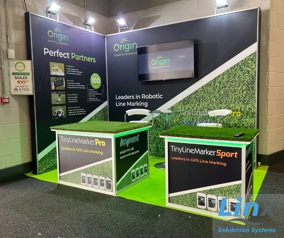 AlfaDisplay's tweet photo. We spent the weekend in the beautiful city of Harrogate, building for Rigby Taylor. Lots of lines, shapes and detail on this stand and no mistaking what the main brand colour is!

01425 653943
sales@alfadisplay.co.uk

#standdesign #standbuild #linxmodular #custommodular https://t.co/H7KjYAwXow