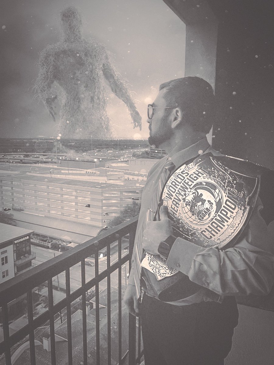 DeanFleming903's tweet photo. What is that? Oh well. Champ remains unbothered. #WelcomeTo2022 #UndeniableOne #WatchYourFace #Champ https://t.co/1zDg6CimdX