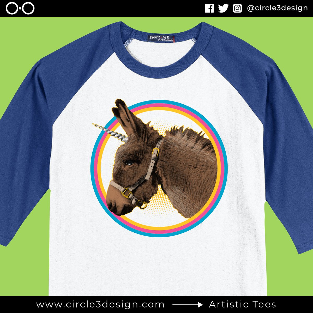 circle3design's tweet photo. Now, you can get a Donkey Unicorn 3/4 sleeve tee! Add to cart, check out with PayPal or credit card, and it ships directly to you! @GalleryMC #donkey #donkeyunicorn #raglantee #funshirt #unicorn #throwbackshirt
https://t.co/vrZvrfeztY https://t.co/VcUfMDPYev
