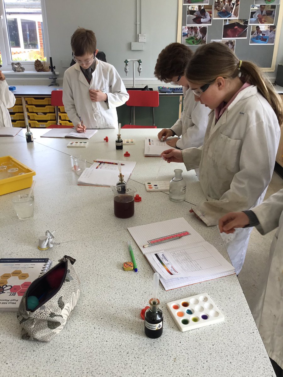Year 6 @WestHillPark investigated the pH scale by identifying acids and alkalis with Universal Indicator #westhillparkschool #chemistrylessons #practicalscience