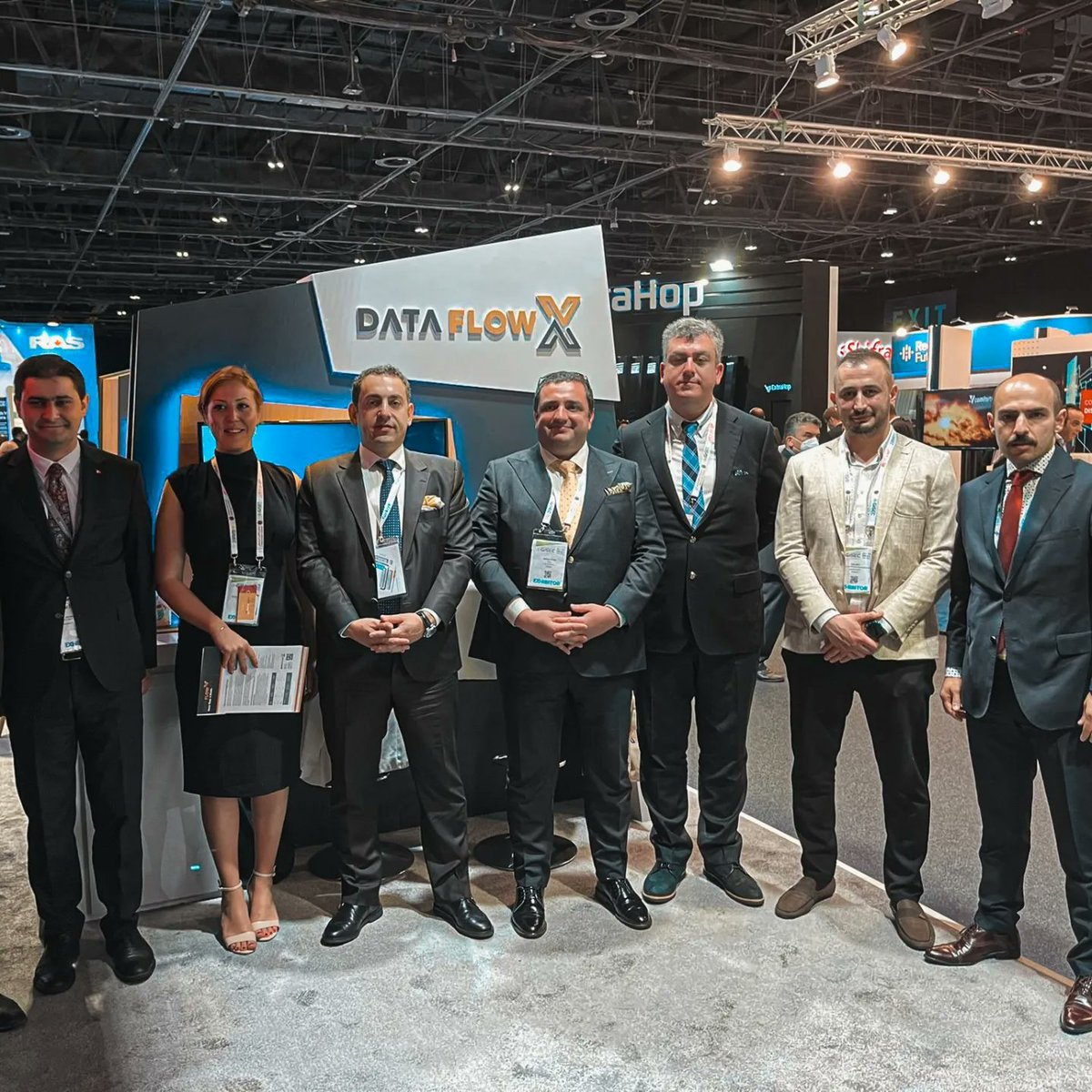 DataFlowX's tweet image. İlker Kılıç(@Ilker_Kilic), Consul General in Dubai visited our stand on the 2nd day of @GISECGlobal