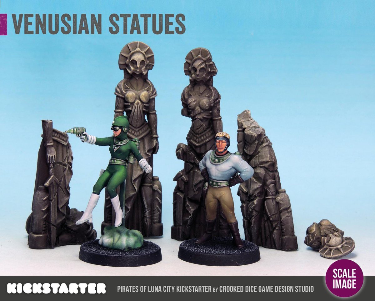 DiceCrooked's tweet photo. LUNA CITY PAINTED SAMPLES+++
Here's some more painted examples and useful scale images - courtesy of our marvellous painting and photography team!
https://t.co/b6dJ47LEiT
#crookeddice #tabletop #lunacity #scifiminiatures #stargrave #kickstarter #pulp #pulpscifi #7tvpulp https://t.co/cLHQZmxmTU