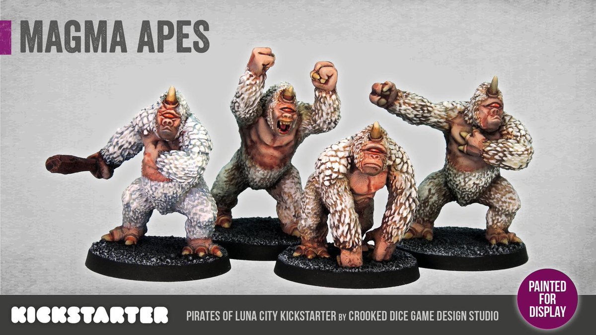DiceCrooked's tweet photo. LUNA CITY PAINTED SAMPLES+++
Here's some more painted examples and useful scale images - courtesy of our marvellous painting and photography team!
https://t.co/b6dJ47LEiT
#crookeddice #tabletop #lunacity #scifiminiatures #stargrave #kickstarter #pulp #pulpscifi #7tvpulp https://t.co/cLHQZmxmTU