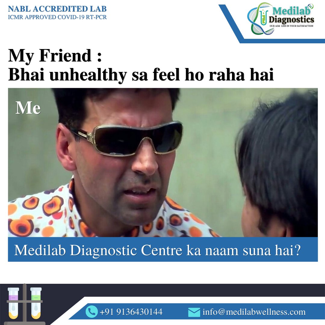 MedilabDC's tweet photo. Check on your friends how are they feeling and book #healthTest in case of health doubts!

For Booking Call Us: +91 9136430144
Book your test now.
.
.
#medilab #health #booktest #bodytest #fullbodytests #healthcheckups https://t.co/WmymufRF4l
