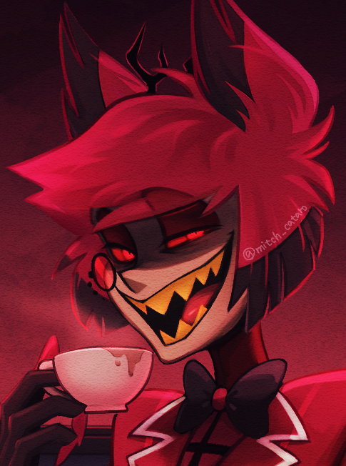 「おひさ #HazbinHotel #HazbinHotelFanart 」|Mitch🪦のイラスト