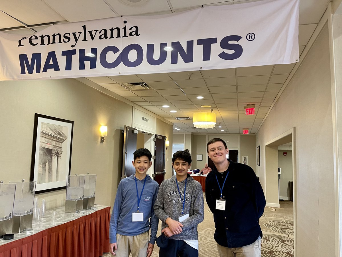 Congratulations to 8th graders Matt &amp; Daniel who competed in the @MathCounts state competition in Harrisburg this past weekend! <a href="/ea_middle/">EA Middle</a>