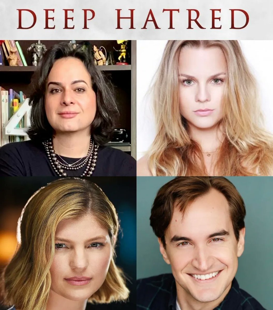 DeadTalk_Live's tweet photo. ‘Deep Hatred’ Panel

Tune in today at 4 PM Eastern for an interview with the Directors and cast! 

@AleMcHaddo and @DanielaCarvalho
@saradrust and @JeremySless
…

#DeadTalkLive #staywalking #horror #horrormovies #thriller #mystery #suspense #deephatred https://t.co/R4gqkA57Ut