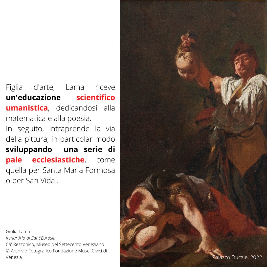 DucaleVenezia's tweet photo. #VenezianeIllustri
Dall’amico e maestro #GiambattistaPiazzetta, #GiuliaLama acquisì il violento chiaroscuro che contraddistingue le sue opere.
Il suo impeto è espresso anche nei componimenti poetici pubblicati per lo più nella prima metà del Settecento.
#WomenArtistsofVenice https://t.co/KrqexuFJyy