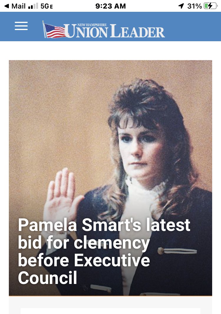 pamelasmart's tweet photo. Wednesday NH Governor Chris Sununu and Executive Council vote on whether to give Pamela Smart a chance at a hearing as to reduce her sentence. Please give her a chance to talk and plea for a better life❤️🙏❤️ #FREEPAMELASMART #ChrisSununu #NHExecutiveCouncil https://t.co/KTJ9tLjodO