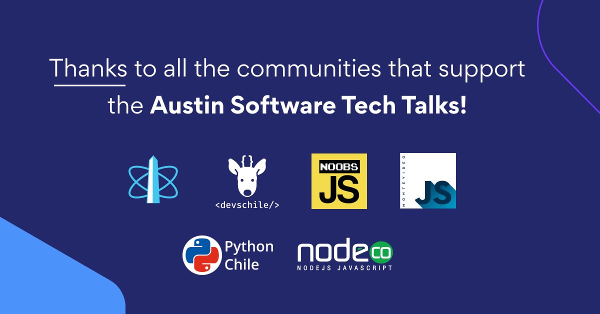 howdy's tweet photo. We never get tired of saying it: THANKS to all the local communities that support us! ๐๐๐ผ @React_BA #DevsChile @noobsjs @MontevideoJS @pythonchiledev @node_co
๐๐ฝ Last days to register for our next Tech Talk with @kentcdodds!
๐
Sign up here: https://t.co/RK1fUT78oY https://t.co/1g39Z2ZgPk