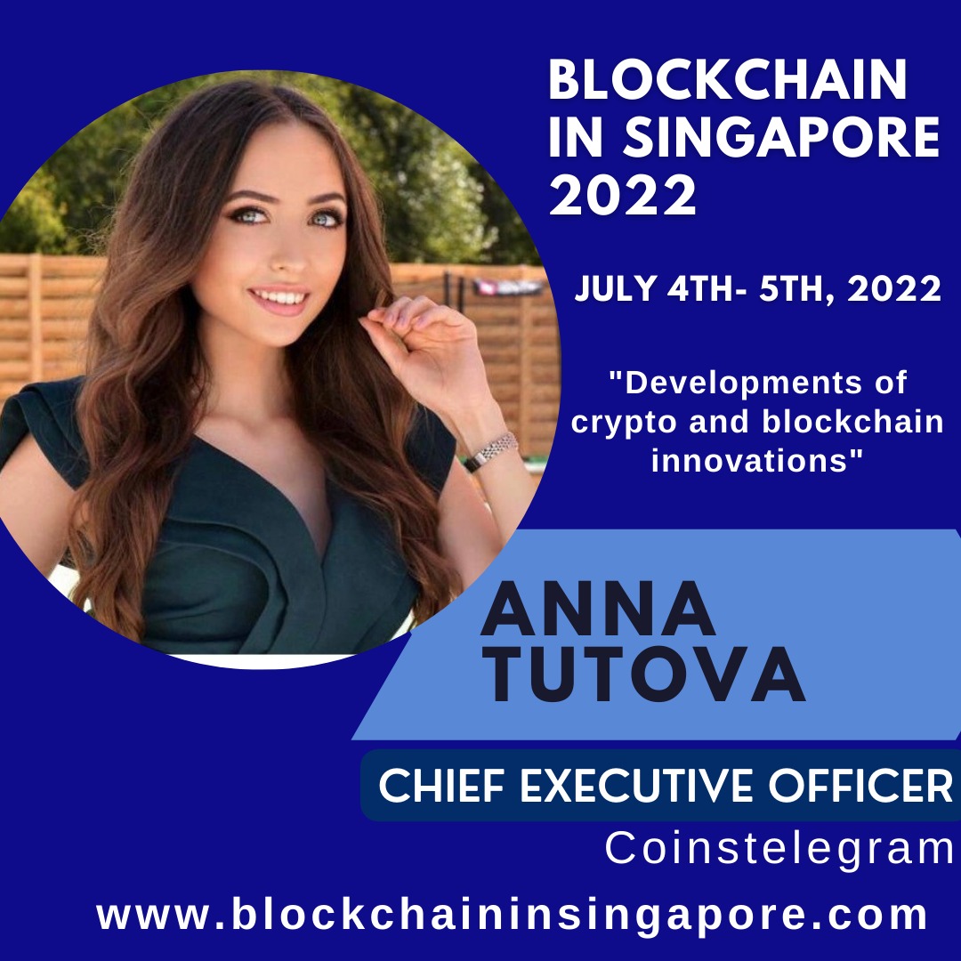 blockpore's tweet photo. Announcement 📣 We are excited to have 
@anna_tutova from @Coinstelegram1 as one of our Speaker for the upcoming Blockchain In Singapore Conference &amp; Awards - 4-5 July 2022, Singapore

#blockchain #blockchainsingapore #nft #defi #cryptocommunity #blockchainevent https://t.co/TSATCw9wmu