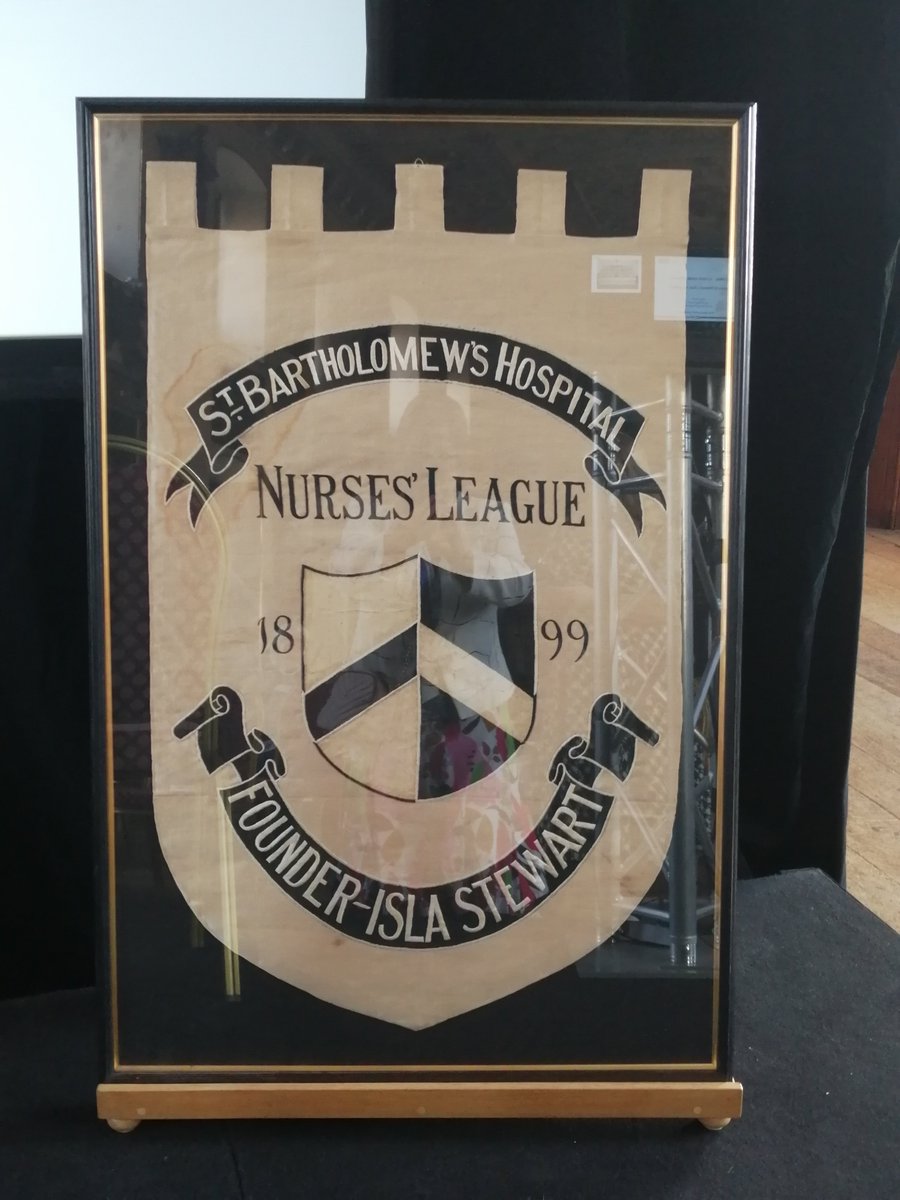 bartsleagueofn1's tweet photo. Good to see the banner flying #RuthMay @bartsleagueofn1 @JacquiFletcher3 #ewd in the Great Hall #bartsnurse @BartsHospital https://t.co/5a5UunNqhU