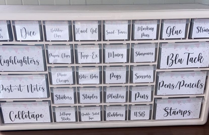 _MissMcCormack's tweet photo. Teacher tool kit ready for starting probation in August 🥺💗 https://t.co/HtA1Y7ebGY