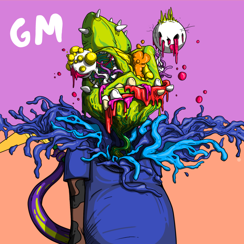 Chameleon_NFT's tweet image. gm! 🗣️ Potion reveal happening soon, pass it on. #ChamFam #nftart #nftreveal