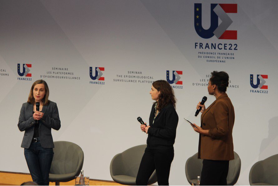 olivimre's tweet photo. Le séminaire #PFUE2022 sur les plateformes d’épidémiosurveillance c’est en ce moment ! Une journée de débats organisée par la Direction générale de l’alimentation de @Agri_Gouv en présence de nombreux acteurs français et européens #UneSeuleSanté #OneHealth #DGAL https://t.co/BqkR5BtBIO