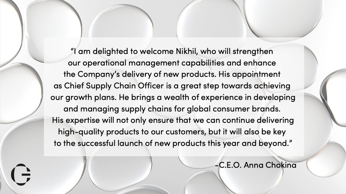 AstridIntel's tweet photo. We’re pleased to announce that Nikhil Vijayan will join #CellularGoods in the newly created role of Chief Supply Chain Officer.
Using his 14+ years’ experience in supply chain management, Nikhil will help ensure we continue delivering pure &amp; effective #CBD &amp; #CBG-based products. https://t.co/sOwIMQpE5M