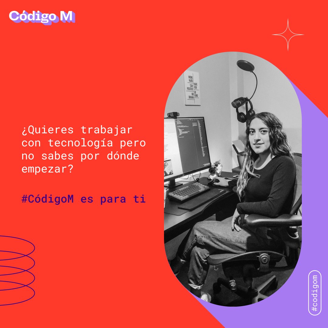 Laboratoriala's tweet photo. ¡Tenemos el evento perfecto para ti! #CodigoM se llevará a cabo el 2️⃣4️⃣ y 3️⃣1️⃣ de marzo y contará con paneles y talleres para mujeres talentosas que quieran aprender más sobre los posibles caminos en el área tech. https://t.co/ALB8ZTnv5s https://t.co/q9sAXlyrTn