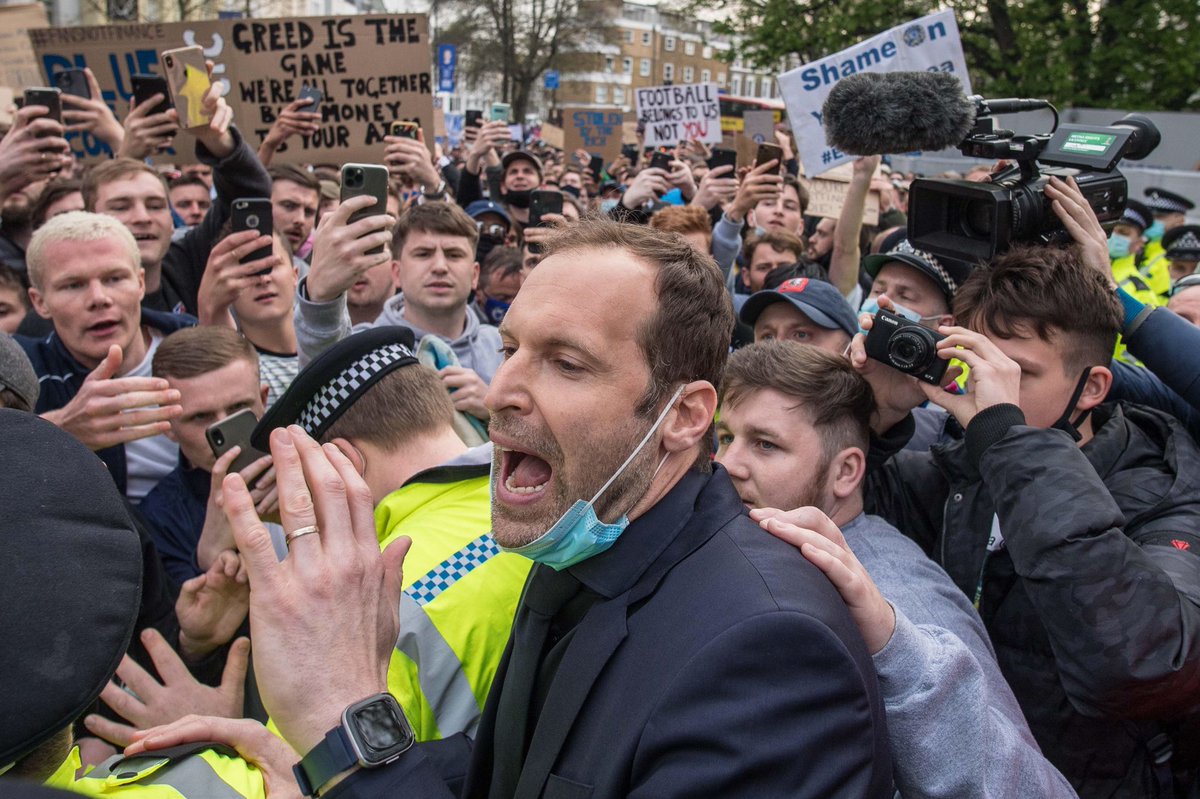 BluesSW6's tweet photo. If you thought our Super League protests were bad you have no idea whats coming if theres even the slightest potential of the rickets taking over the club‼️

#NoToRicketts ❌
@ChelseaFC @PetrCech https://t.co/Ef3yk7FtkW