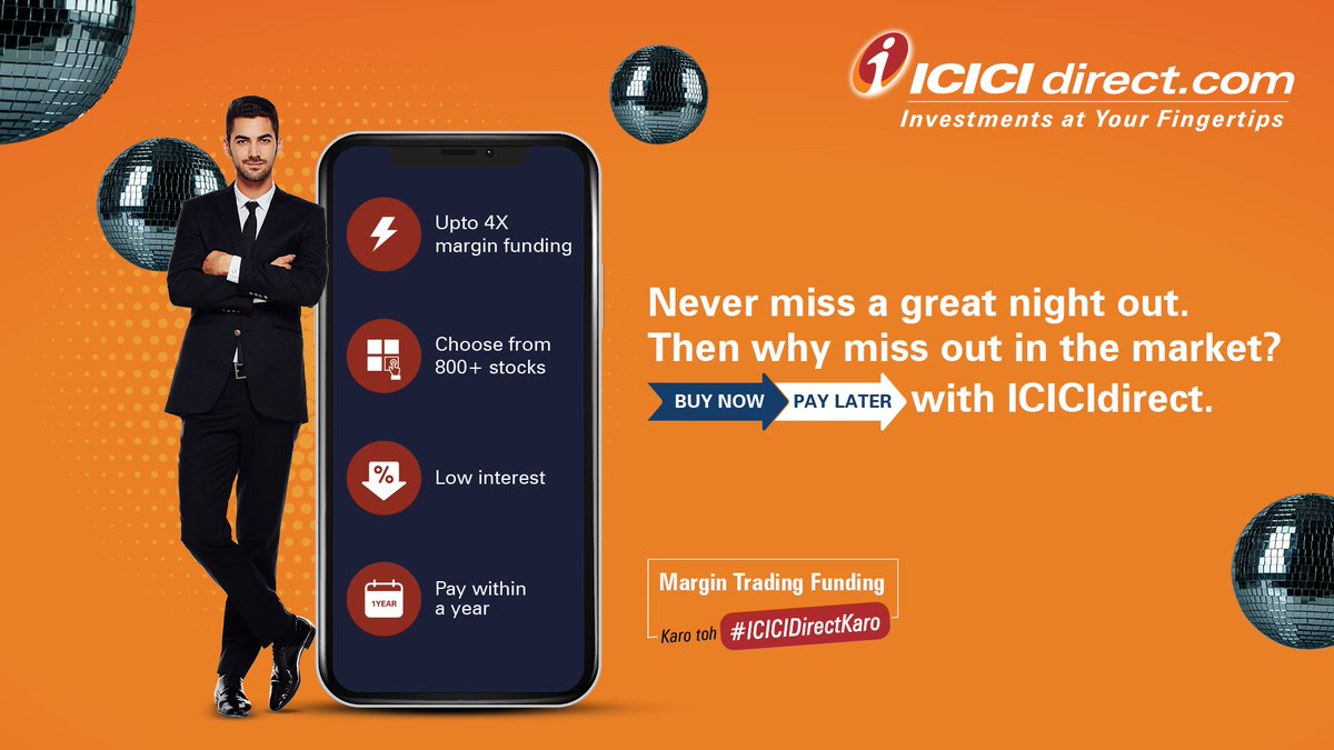 ICICI_Direct's tweet photo. So what if you are short on funds? Never miss out on Market opportunities! 
#BuyNowPayLayer with ICICIdirect’s #MTF facility and make sure you invest smartly and in the right markets. 

Karo toh #ICICIdirectKaro! https://t.co/QECCevAcn3