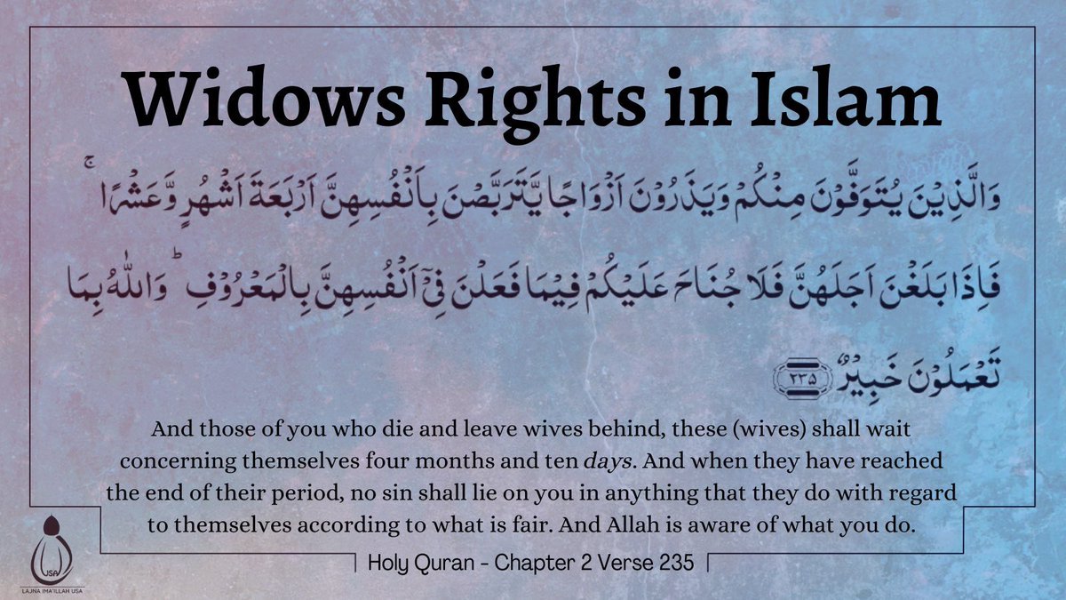 lajnamediausa's tweet photo. More than 1400 years ago #Islam gave widows right to remarry if they so desired. 

#Quran 
#WomensHistoryMonth 
#WomensRightsAreHumanRights https://t.co/Segop552vN