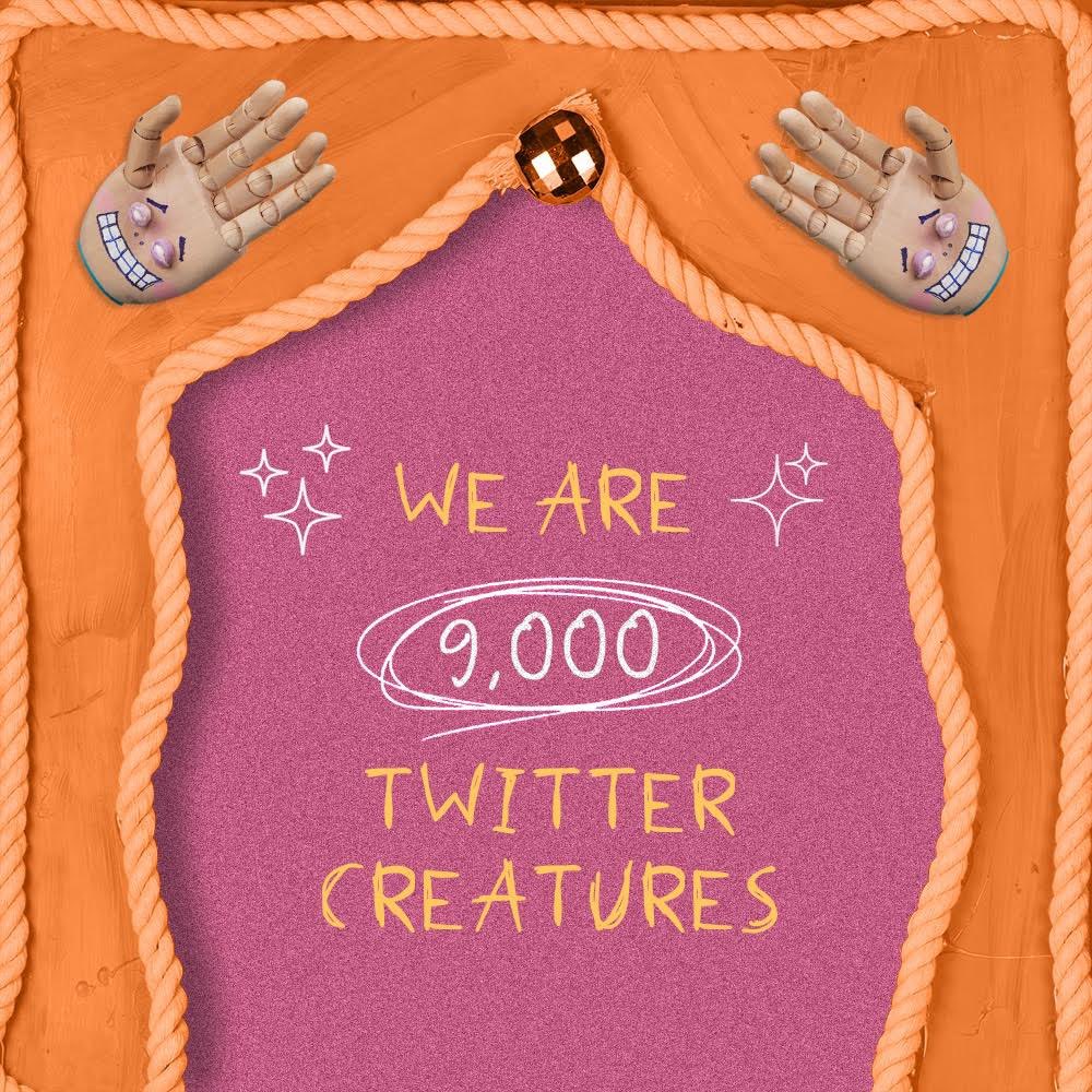 Are we gonna get to 10k before mint?
👀👀
We’ll give away a Creature if we do!