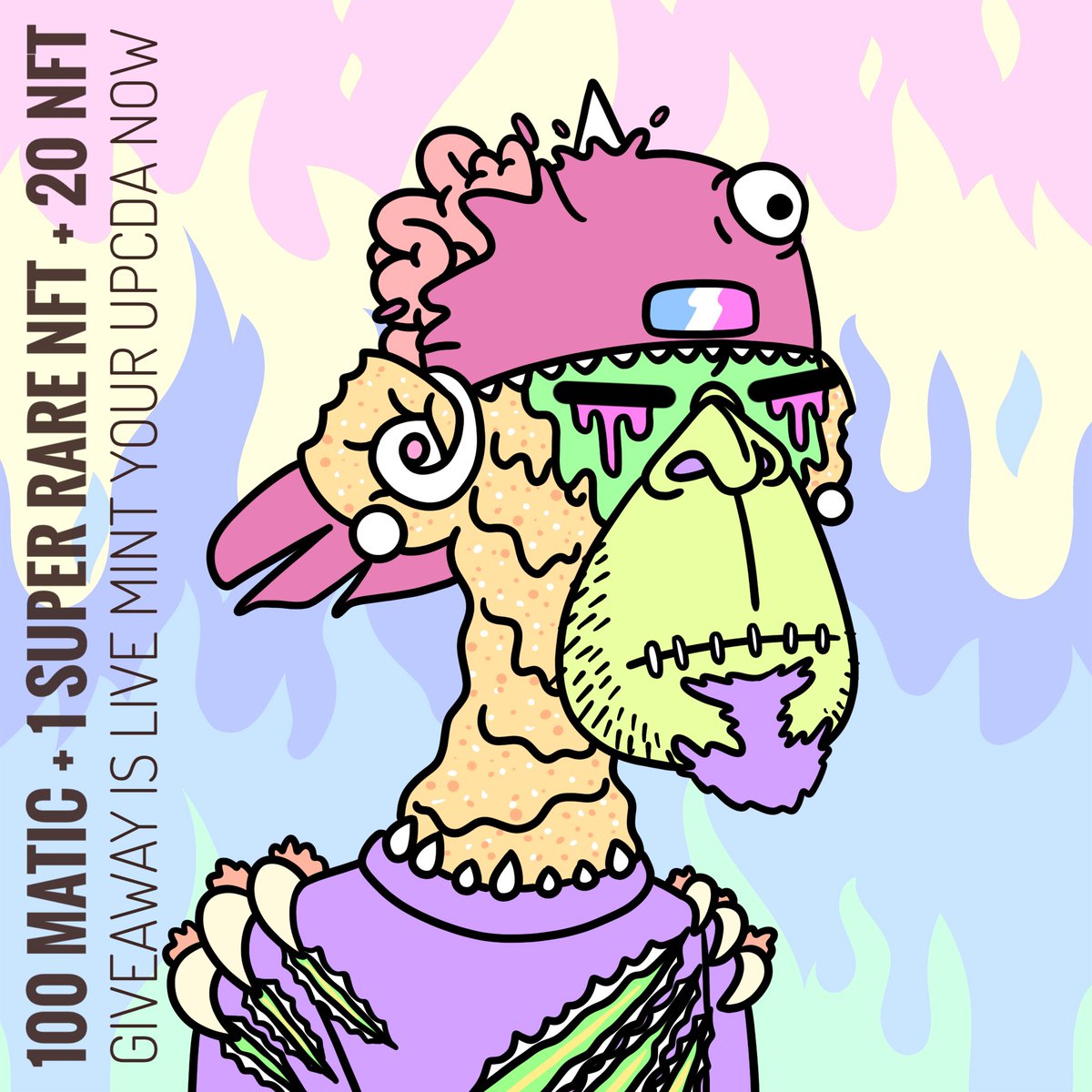 UPC Deadly Ape 7500+ Minted Thankyou for the support #fam❤️
Mega Giveaway is live 100 MATIC + 1 Super Rare NFT + 20 NFT for 5 Winners who hold 80+ UPCDA go, mint, hold, to win the giveaway, winners will be Declared after 9999 UPCDA Minted🚀
MINT➡️upcdeadlyape.xyz
#nftart