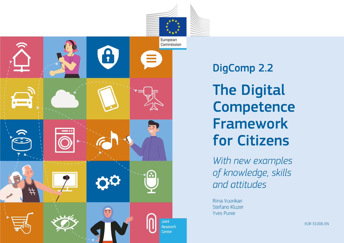 EU_Social's tweet photo. We have published the latest update of the #digital competence framework - #DigComp 2.2 💻

It provides more than 250 🆕 examples of knowledge and #skills to help with self-evaluation, identifying training opportunities and job search.

👉 https://t.co/vaLBMql5dc #EUSkillsAgenda https://t.co/fVC1wnAiUF