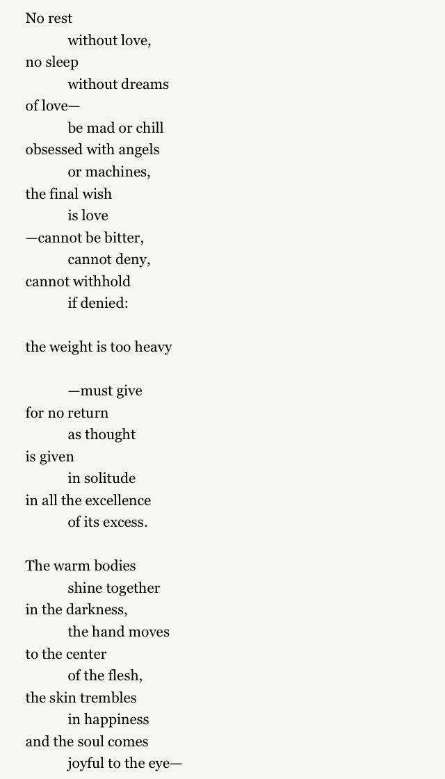 Megan_Millerr's tweet photo. This Ginsberg poem has my heart. Love as a burden we must carry, an act of resistance in a world that wants to see us hardened 💛 https://t.co/YqSoM4q8wh