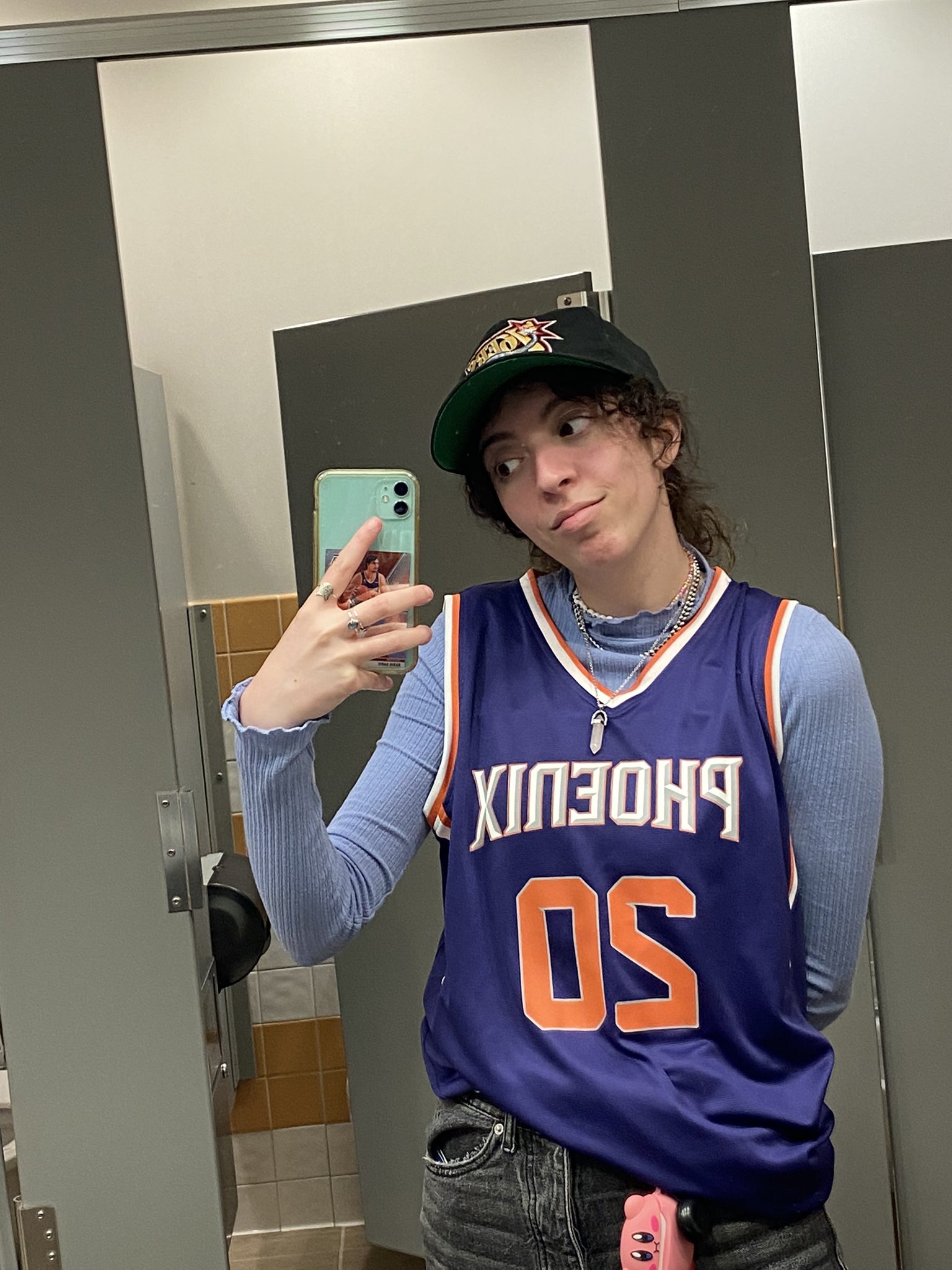 basketball jersey over hoodie outfit