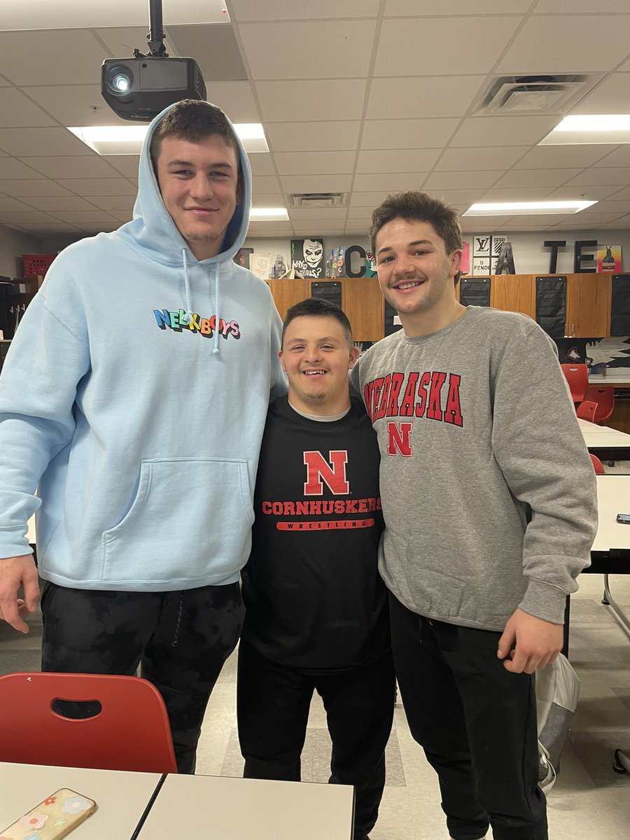 Had to get my best buddy gage some Huskers gear so he can represent next year while we aren’t here , going to miss seeing you ever morning buddy!