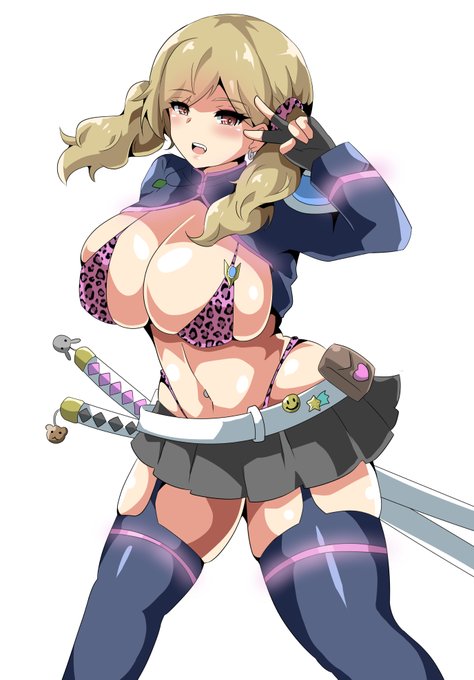 隊服的なの魔改造して露出多めにしてる帯刀ギャル好き 