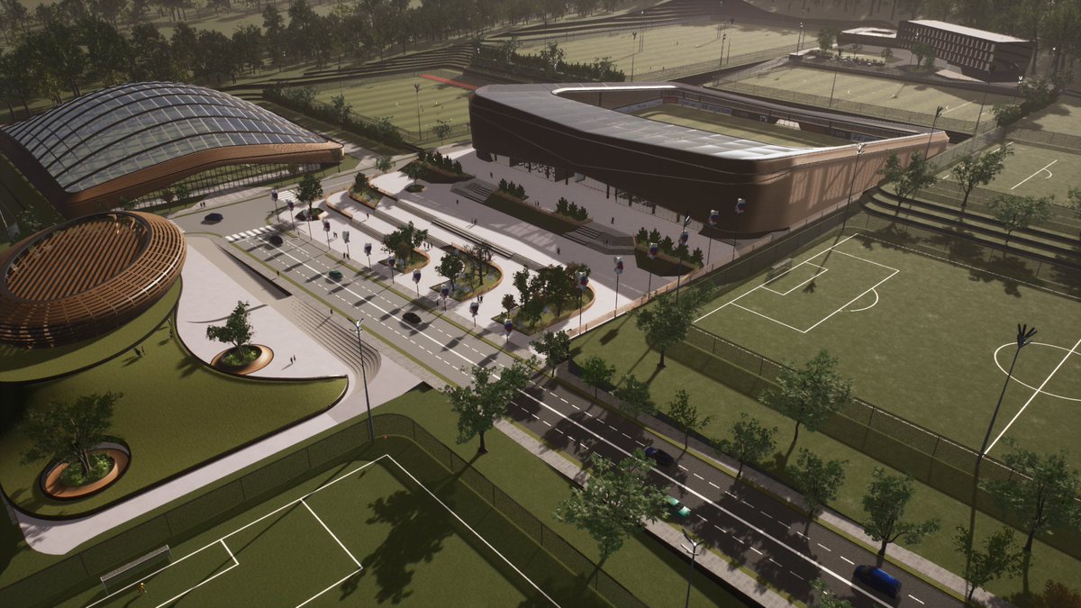 SpaceForm_Tech's tweet image. Take another look at @unstudio_architecture&apos;s competition-winning masterplan design for the Korean National Football Centre in Seoul. They used #SpaceForm to immerse themselves in the 3D environment &amp;amp; shared wider plans virtually to the public! 
bit.ly/3tsxgF9 #metaverse