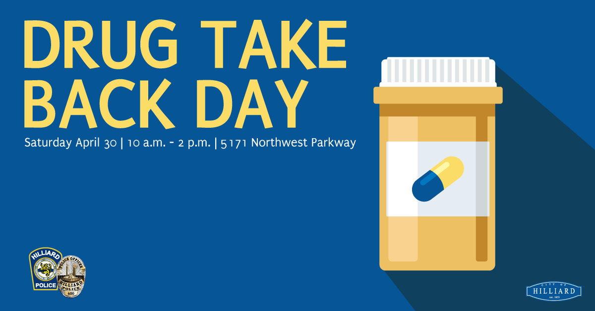 Hilliard_Police's tweet photo. It's time to do some spring cleaning on your medicine cabinets.π·π Swing through our convenient drive-thru April 30 for Drug Take Back Day. #RXTakeBack
πhttps://t.co/dGTQeqGO2F https://t.co/ev9IwsQxKo