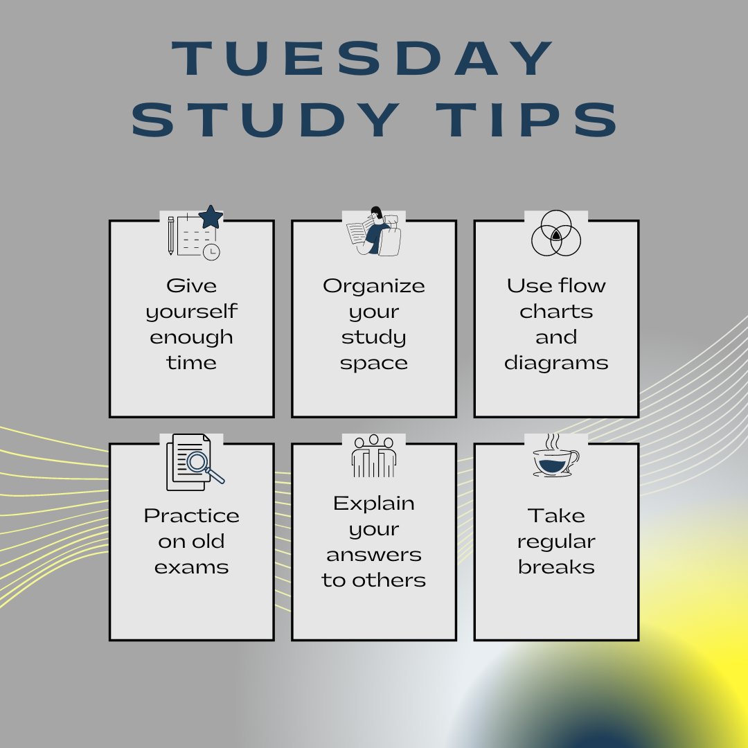 USMKeleherLearn's tweet photo. We're back at it with new #Tuesdaystudytips ๐ค
Follow these steps to prepare yourself for successful quizzes and tests! ๐
#thecommons #saintmarystrong #spirenation https://t.co/kktaHbCGuL