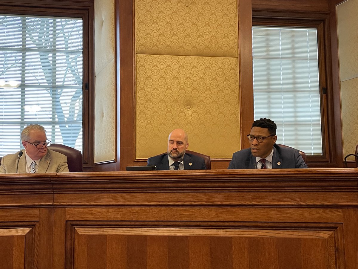 CoMo_Kristin's tweet photo. Sen. Williams goes on record saying that any legislation to expand the numbers of guns in hands is a dangerous idea, especially given that Missouri is a permitless carry state. No one in Missouri is required to have any training of any kind to carry hidden, loaded firearms #moleg https://t.co/r7f1Zjpcnl