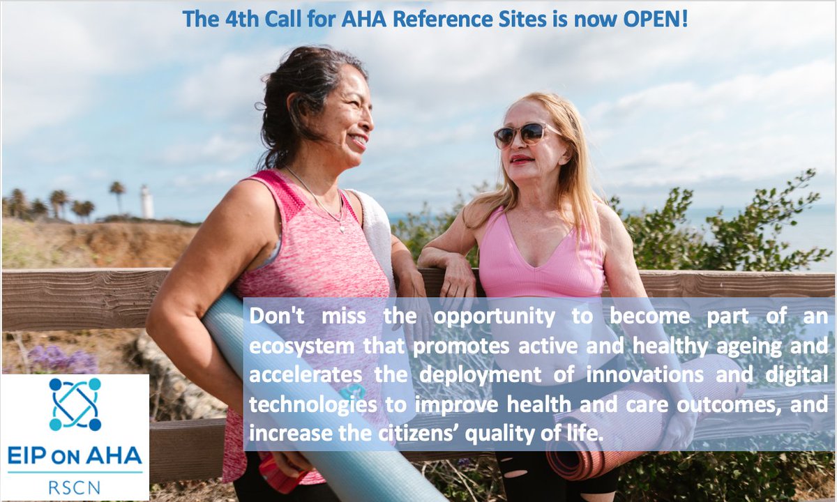 EipSite's tweet photo. The 4th Call for AHA Reference Sites is now OPEN!
More info at: https://t.co/JCrlazCccL
#RSCN #networking #activeandhealthyageing #innovations #digitaltechnology #digitalsolutions https://t.co/EDCFBPF2kj