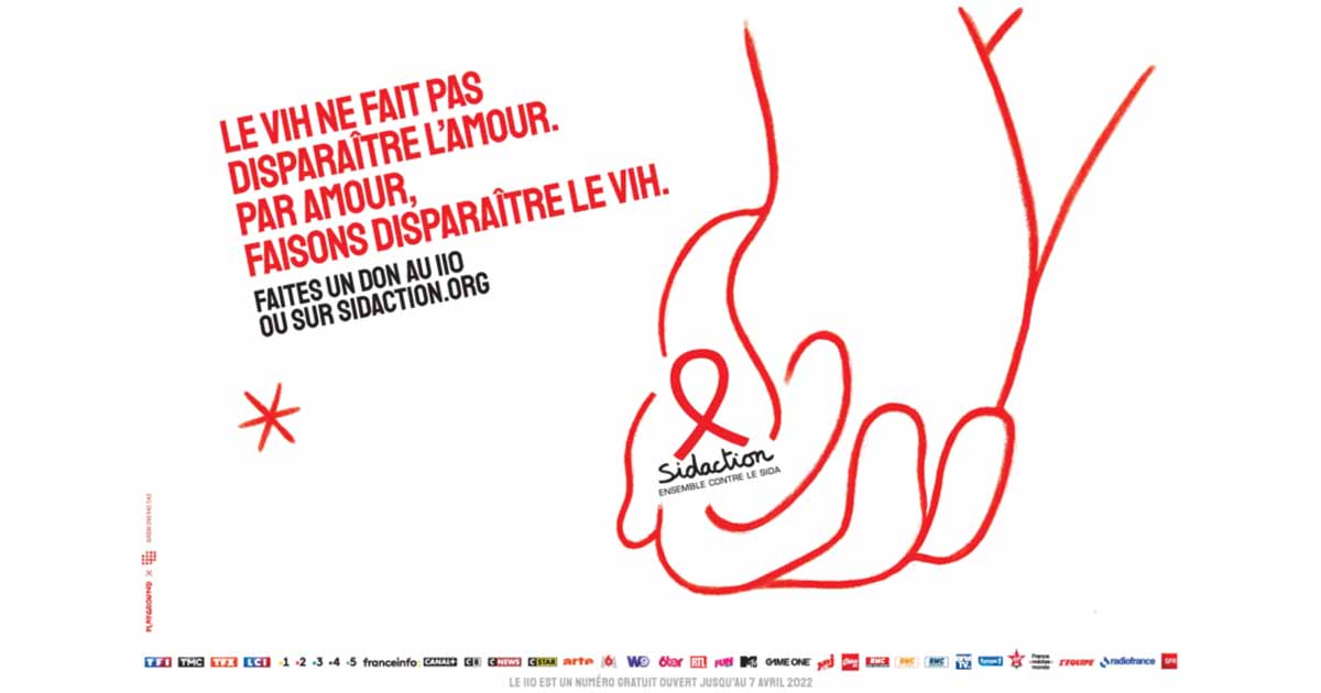 LE VIH NE FAIT PAS DISPARAÎTRE L’AMOUR. PAR AMOUR, FAISONS DISPARAÎTRE LE VIH. Le week-end du SIDACTION 2022 aura lieu les 25, 26 et 27 mars prochains.  SIDACTION et ses 33 partenaires - dont deux nouveaux, FUN RADIO et LA CHAÎNE L’EQUIPE - restent... lespetitsbonheurs.org/2022/03/22/sid…