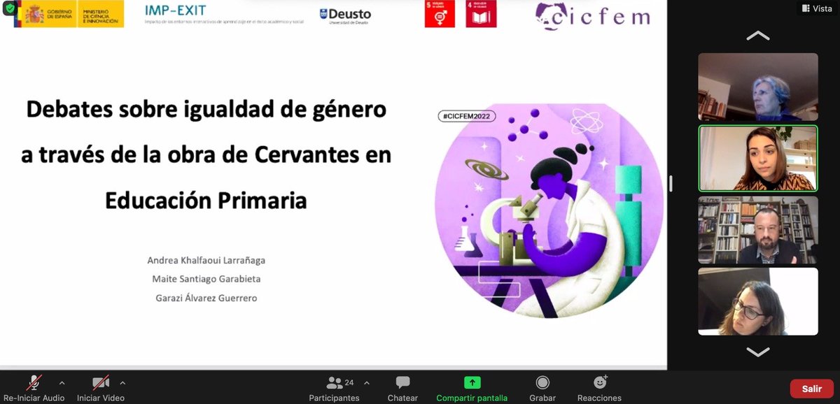 El pasado 4 de marzo, presentamos en <a href="/cicfem/">#CICFEM25</a> los resultados de los debates sobre igualdad de género que surgieron a través de la lectura de La Española Inglesa de Miguel de Cervantes en Tertulias Literarias Dialógicas. imp-exit.deusto.es/presentacion-d… <a href="/deusto/">Universidad Deusto - Deustuko Unibertsitatea</a> <a href="/deustoeDucaR/">Deusto eDucaR</a> <a href="/DeustoResearch/">Deusto Research</a>