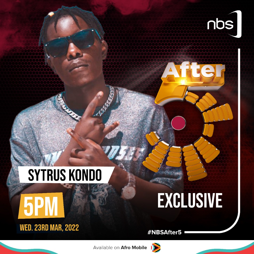 nbstv's tweet photo. Today on #NBSAfter5, we have a super talented rising star, Sytrus Kondo, to give us his new music.

Download the @afromobileug app to watch live.

#NBSUpdates https://t.co/zMqnvrJLJy