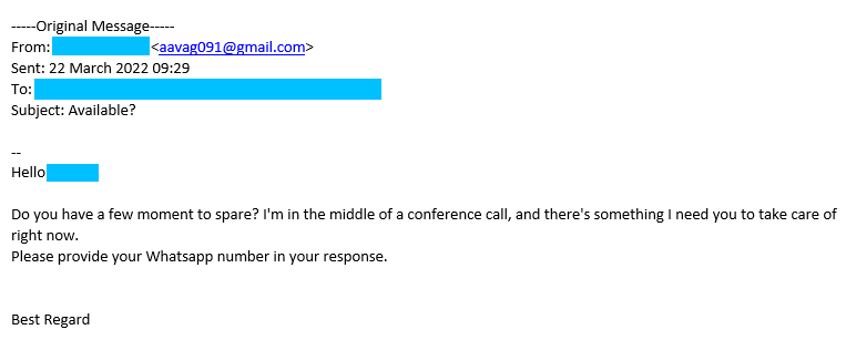 IT_Genie's tweet photo. #PhishOfTheDay to the newest IT Genie team member, purporting to come from the boss. A good example of the lengths phishers go to targeting your employees. Train them to spot any emails that avoid your defenses https://t.co/OO1X1YmF5o https://t.co/fOQvAjU4X8