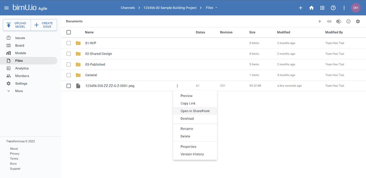 TransformosaUK's tweet photo. A quick update on how https://t.co/xSsUpj86pD Agile is approaching ISO 19650 with Microsoft SharePoint and Teams.

Find more details here.
https://t.co/ClRrWqmGto

#bim #vdc #issue #agile #cde #iso19650 #microsoft #sharepoint #teams https://t.co/Osb5TKJUMe