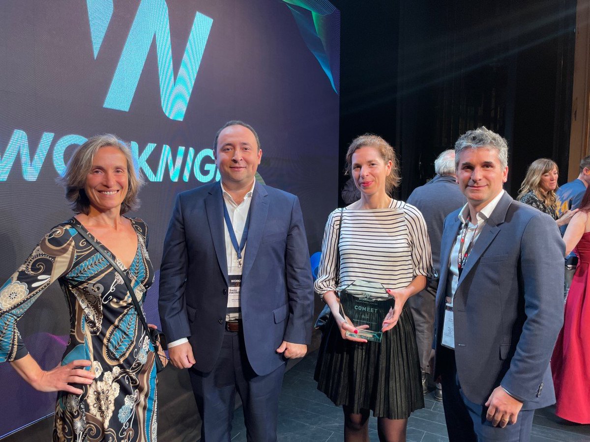 🏆Fiers de notre membre @comeet_in qui a reçu le prix spécial Innovation Trophy @Planon_FR lors de la soirée de remise des trophées #worknight2022 ! . Vous voulez mettre l'expérience collaborateur au centre de votre performance? Contactez-les 👉 hubs.ly/Q016rvtG0