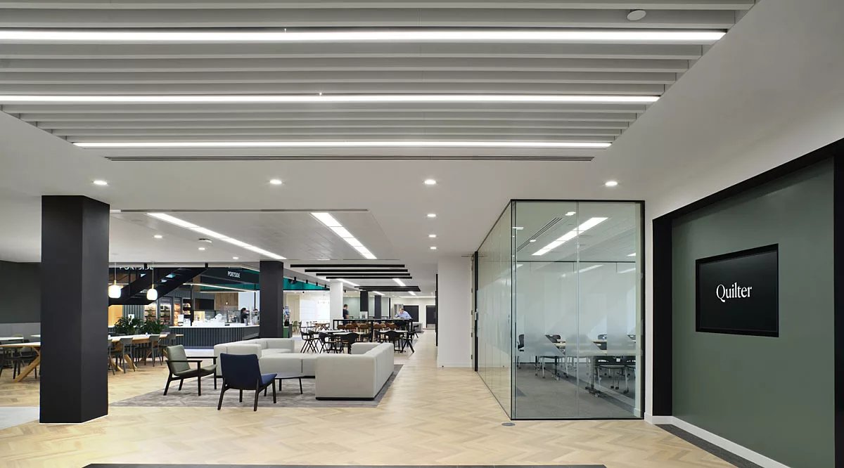 MorganLovell's tweet photo. Our mission was to turn @Quilter's Southampton workplace into a destination, a place that people would choose to be, a space that offered something that little bit more special compared to working from home. Welcome inside https://t.co/FTX32KfI7l https://t.co/XBXHlhTSDk