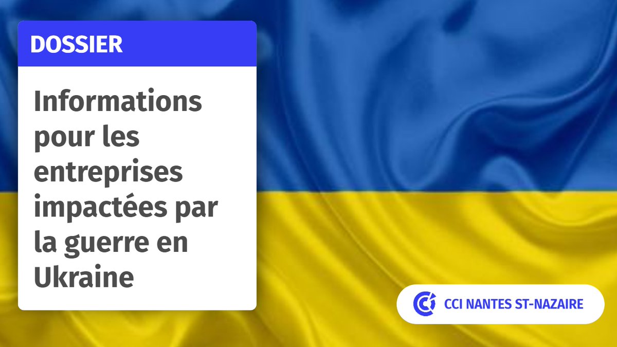 [#GuerreUkraine] Votre entreprise est impactée par les conséquences de la guerre en #Ukraine ? 🇺🇦
✅Découvrez les principales mesures du plan de résilience économique et sociale 
✅Trouvez un contact #CCI pour vous accompagner 🤝
 
Rdv 👉bit.ly/3tuNOMI