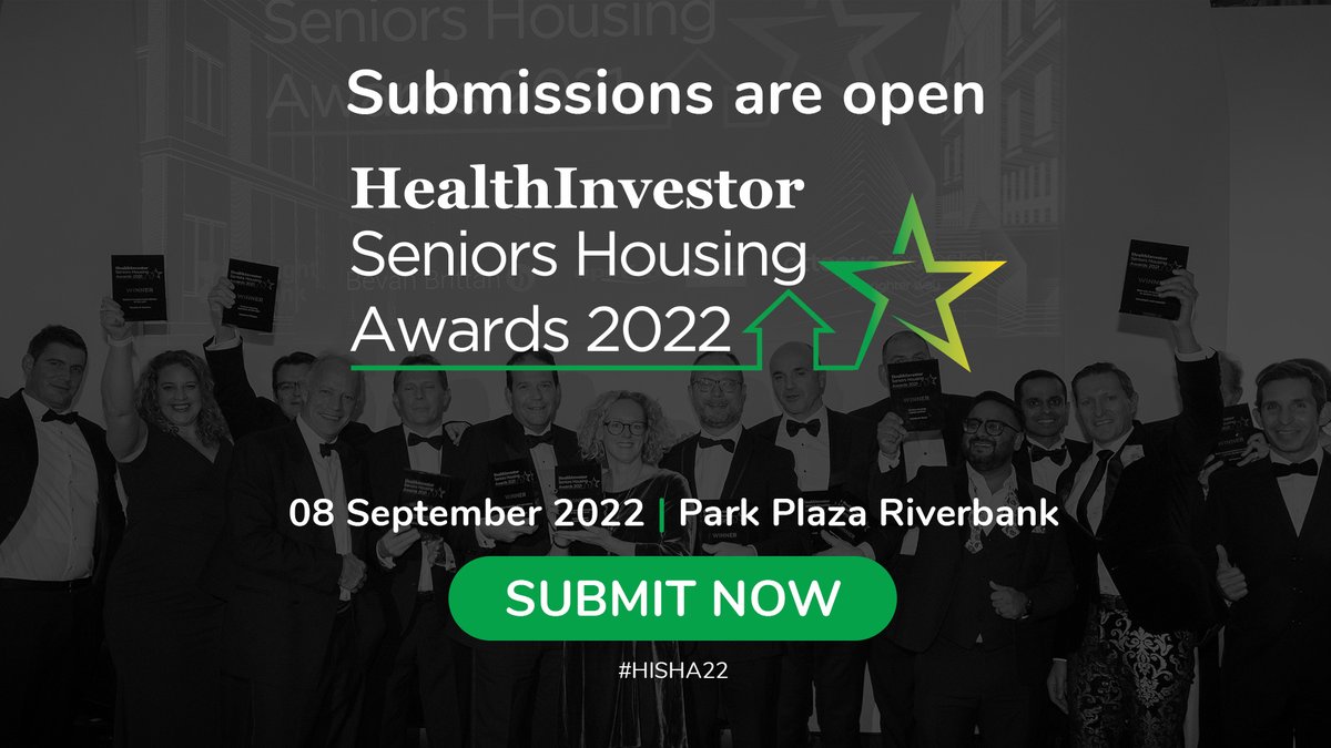 Submissions for the Seniors Housing Awards are now open! If you’ve made a major impact in the sector submit now! #HISHA22
ow.ly/Ab9F50IouyJ