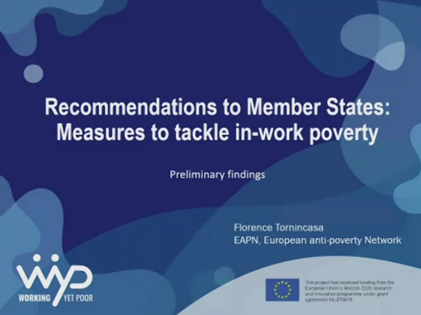 EAPNEurope's tweet photo. Our colleague @flotornincasa is presenting the proposals and recommendations for member states to tackle in-work poverty at the #wyp midterm conference right now! @WorkYetPoor
#workingpoverty https://workingyetpoor https://t.co/5pFzZ1oV0X