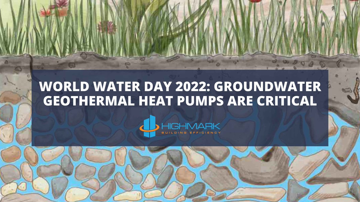 #WorldWaterDay2022 theme: #Groundwater: making the invisible visible. Leverage the power of groundwater with #geothermal #heatpumps for #energyefficient #heating &amp; #cooling of #buildings: bit.ly/354LeUk #WorldWaterDay #sustainability #electrification #decarbonization
