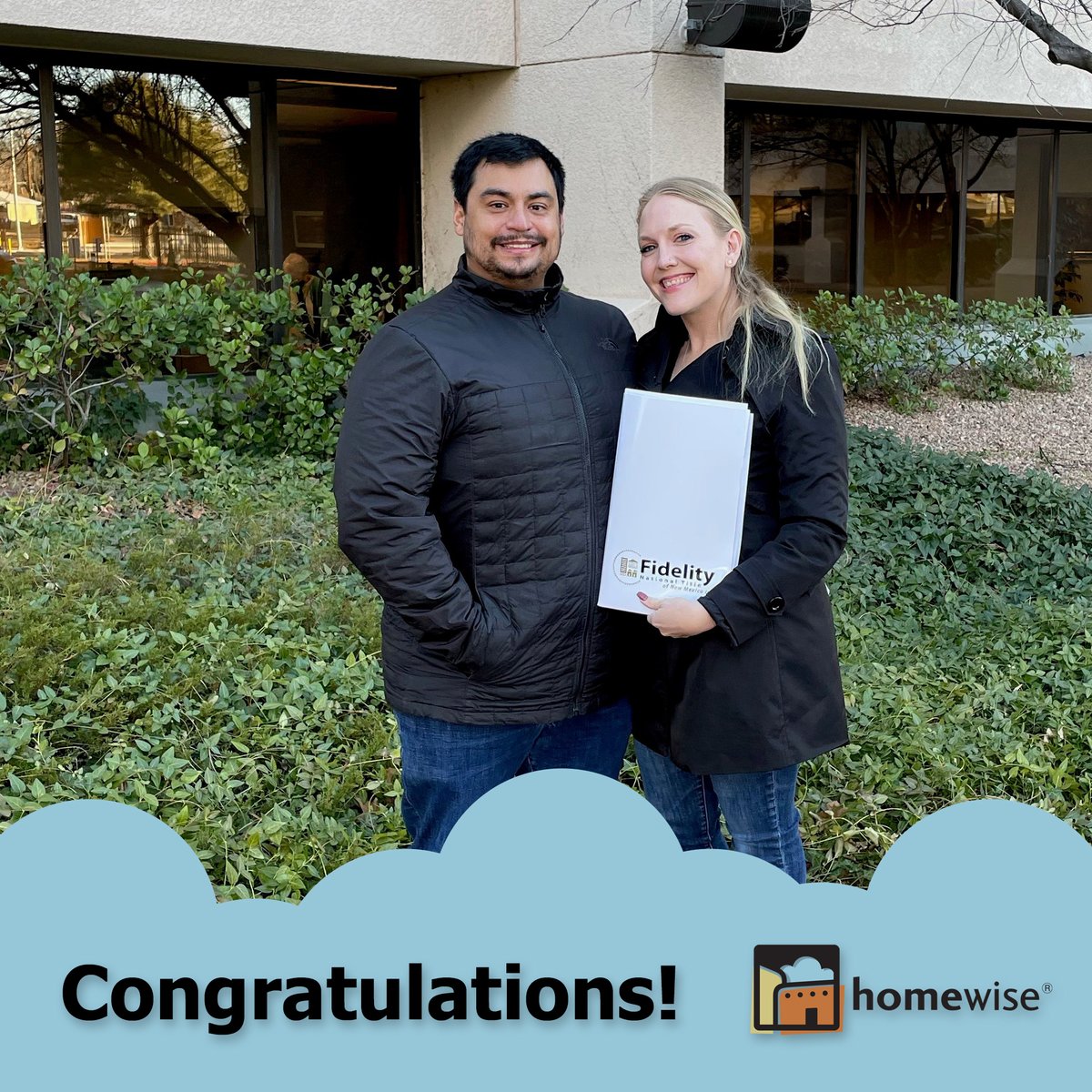 homewisenm's tweet photo. Hooray for Victor and Kelsey on the closing of their new house! Here is to many happy years in your new home.
Did you know that @homewisenm also has an office in ABQ? Learn more: https://t.co/QpuYsBHF14
#homeownership #nmhousing #fairhousingnm #homewise #newhome #closingday https://t.co/Zi3Nqkfchb