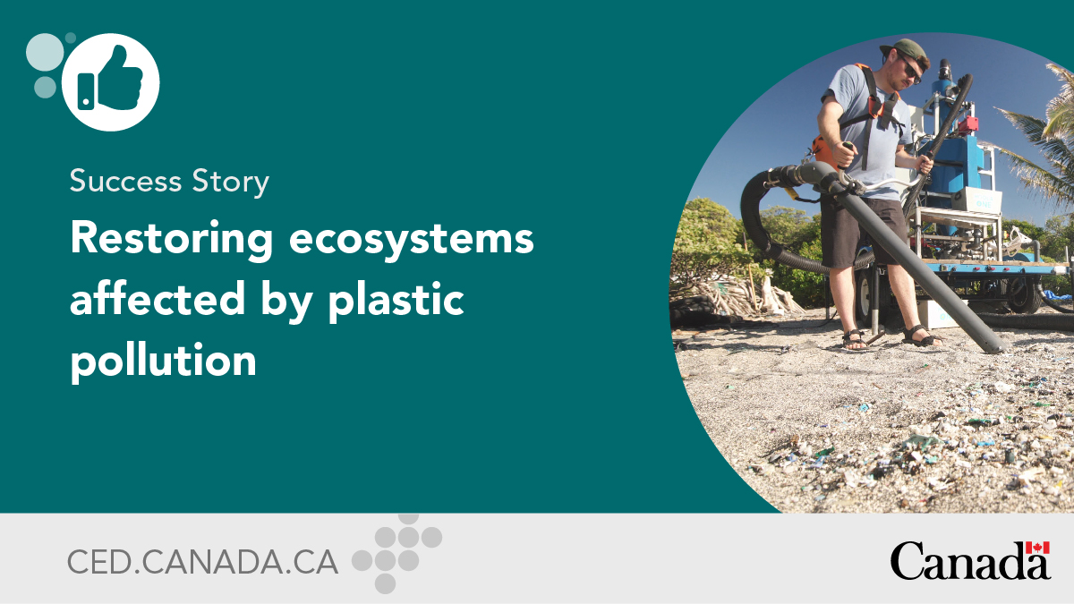 CanEconDev's tweet photo. On this #WorldWaterDay, discover the path travelled from @USherbrooke to Kamilo Beach in Hawaii by the company #HoolaOne, which works to protect water by reducing plastic materials on beaches. More info 👉🏻 https://t.co/DFCBrLkdhn. #CEDSupport https://t.co/wDirdYvLkU