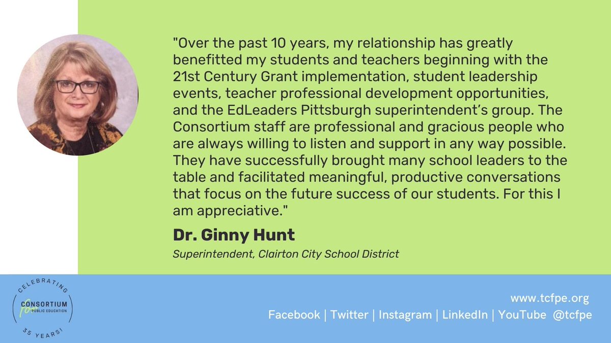 TCFPE's tweet photo. We are grateful for our strong relationship with everyone at @Clairtonschool to help our love of students and educators pouring into places that appreciate our support. Here's to the future success of students!
#CPEturns35 #anniversary #edchat #lookingbacklookingforward #k12 https://t.co/vl1bwe4c0u
